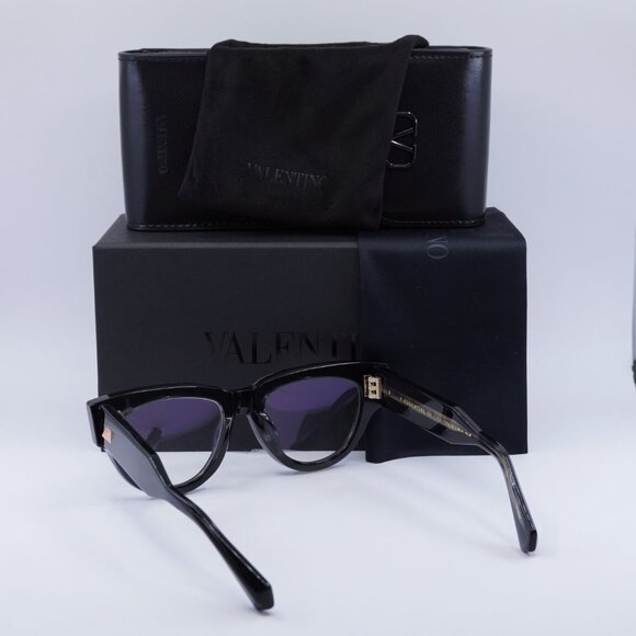 Valentino V-ESSENTIAL - III VLX-125A Square Eyeglasses - Black Swirl 52mm - Picture 9 of 9